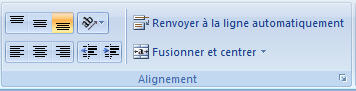 Option renvoyer à la ligne automatiquement Excel 2007