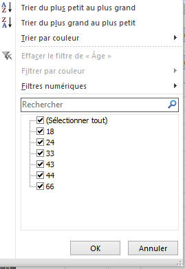 Comparaison filtre numérique et filtre chronologique